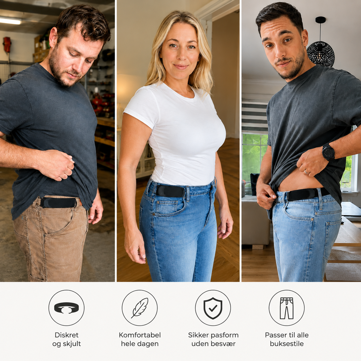 FlexBælte™ – Sidder perfekt uden huller og besvær