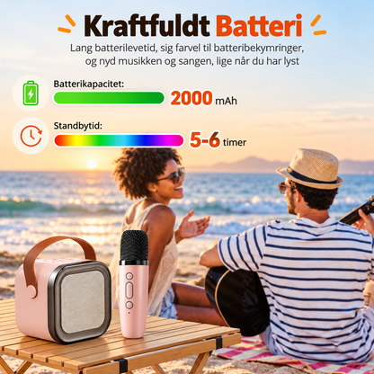 SangMagi™ – Gør enhver dag til en fest med karaoke og 2 trådløse mikrofoner