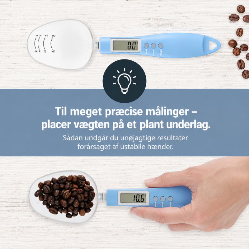 PræcisionsSke™ – Mål med præcision ned til 0,1 gram