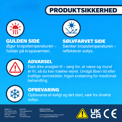 VarmeRed™ – Hold på kropsvarmen med praktiske nødtæpper