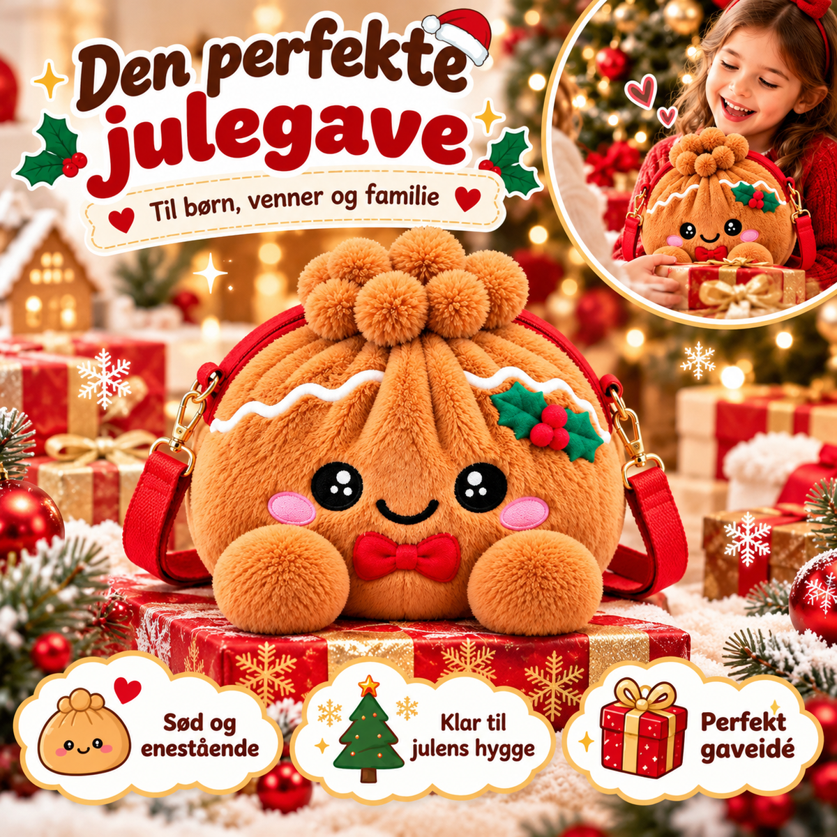 DumplingTaske™ – En blød og nuttet skuldertaske, som børn vil elske