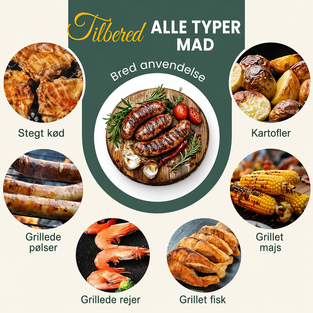 GrillMester™ Pølkeholder – Perfekt grillning uden besvær (og med et smil)