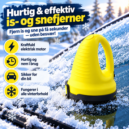 IsFri™ – Fjern is fra bilruden på få sekunder med den kraftfulde, trådløse isskraber