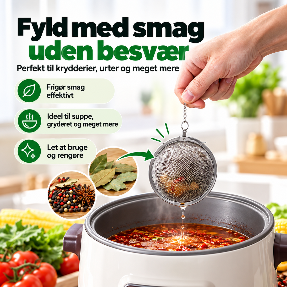 SmagsFilter™ – Giv supper og gryderetter masser af smag uden løse krydderier
