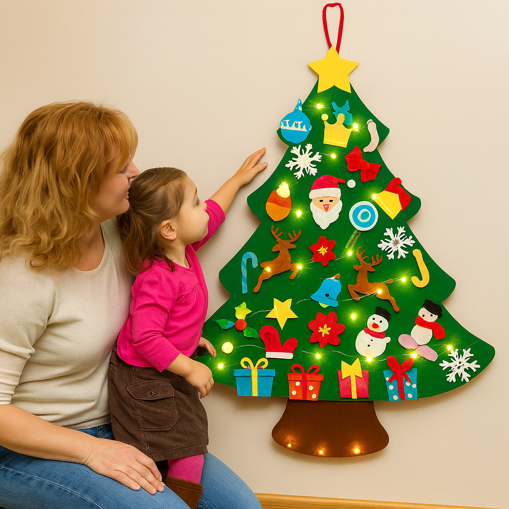 JuleFryn™ – Den magiske filtjuletræ for små hænder