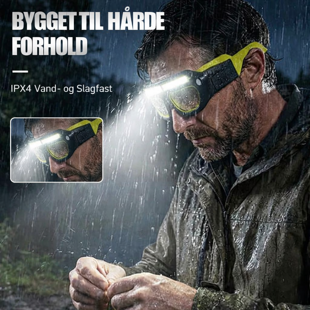LysBrille™ Pro - Beskyttelsesbriller med indbygget LED-lys