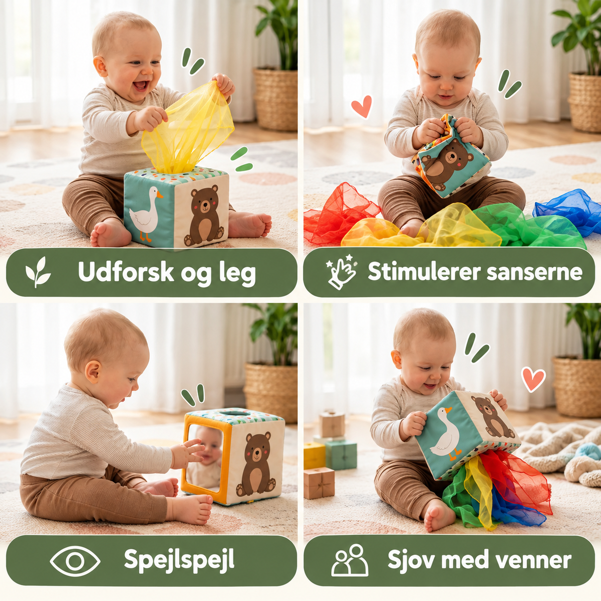TrækMagi™ – Montessori-aktivitetsboks, der stimulerer barnets sanser og finmotorik