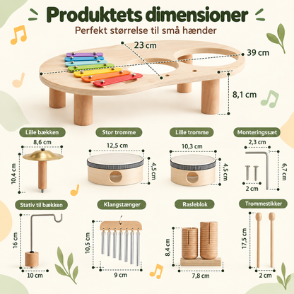 MusikMagi™ – Montessori-musikbord, der stimulerer barnets kreativitet og musikglæde