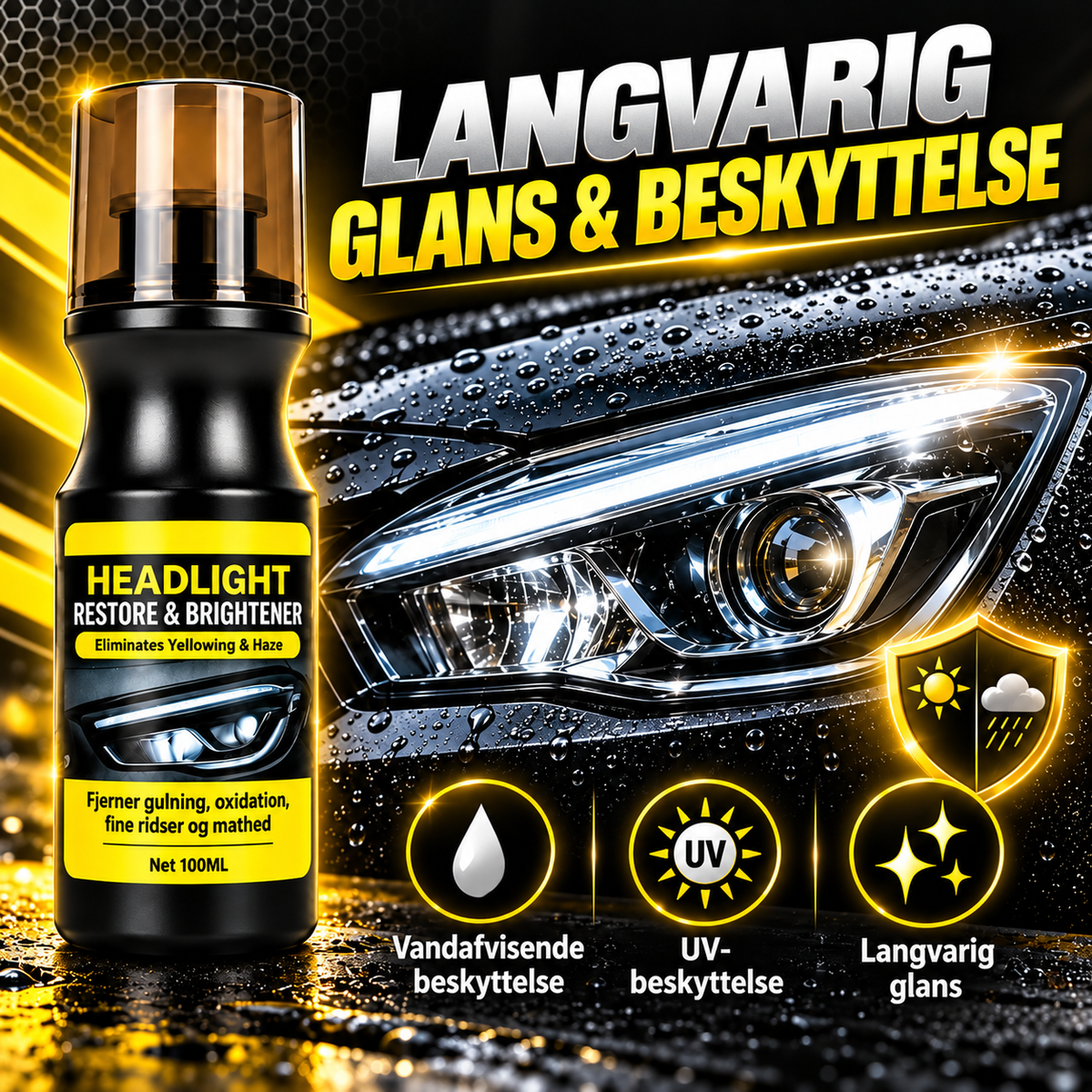 LygteKlar™ – Giv bilens matte forlygter nyt liv og glans