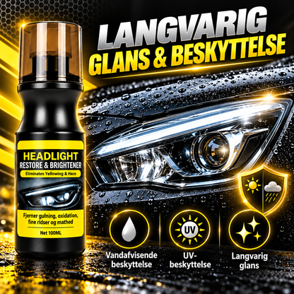 LygteKlar™ – Giv bilens matte forlygter nyt liv og glans