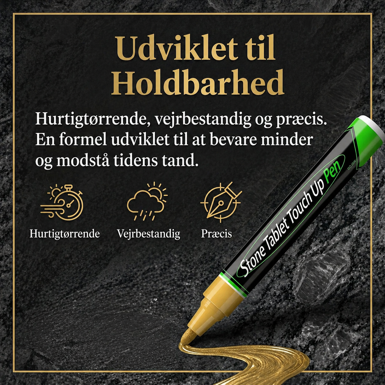 Memoria™ GravPen Guld – Genskab klare og værdige inskriptioner på få minutter