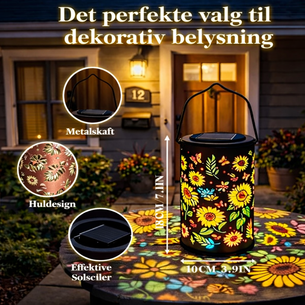 SolBlomst™ Solarlygte – Skab magisk stemning i din have – helt uden strøm