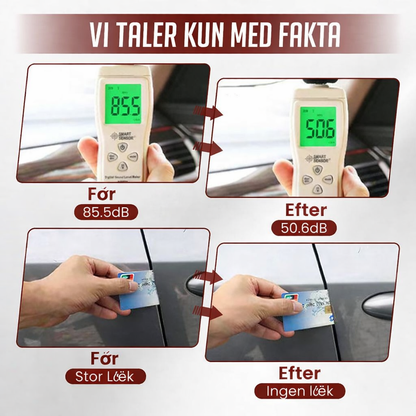 StøjStop™ – Gummitætningsliste til Bildøre