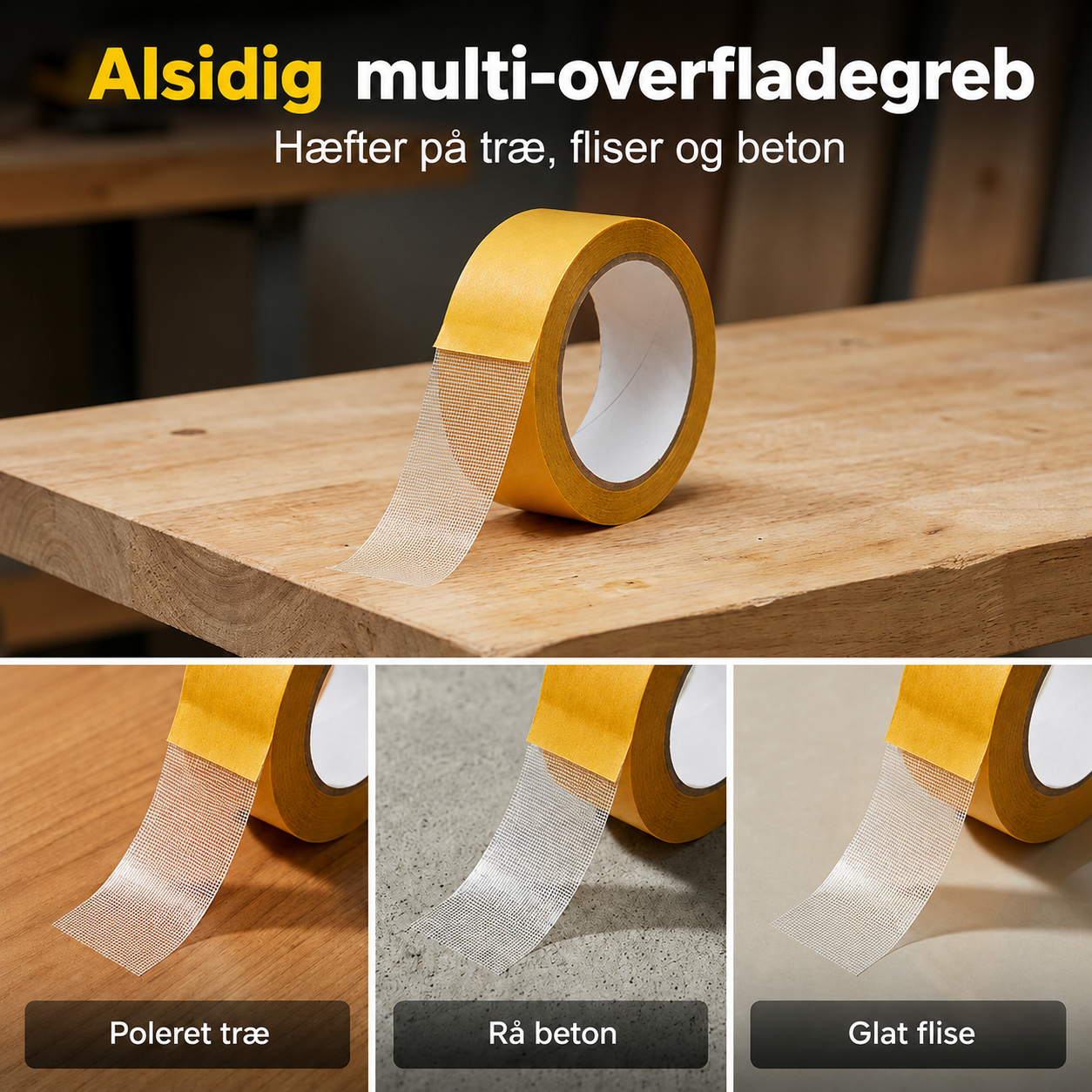 GripTape™ – Fastgør løse tæpper uden lim eller søm