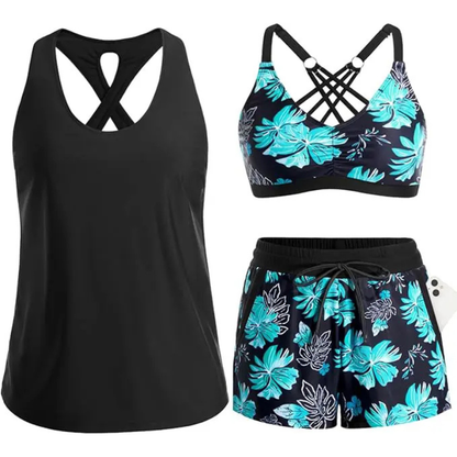 Soleia™ Active Tankini – Smuk dækning, fri bevægelse og komfort hele dagen "
