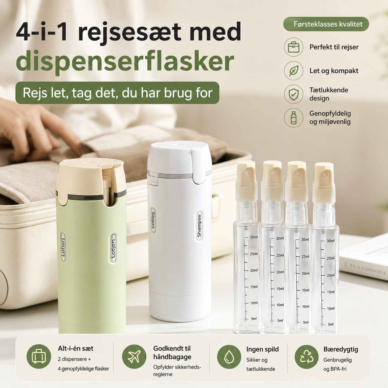 RejsePack™ – Alt dit shower-essentials samlet ét sted