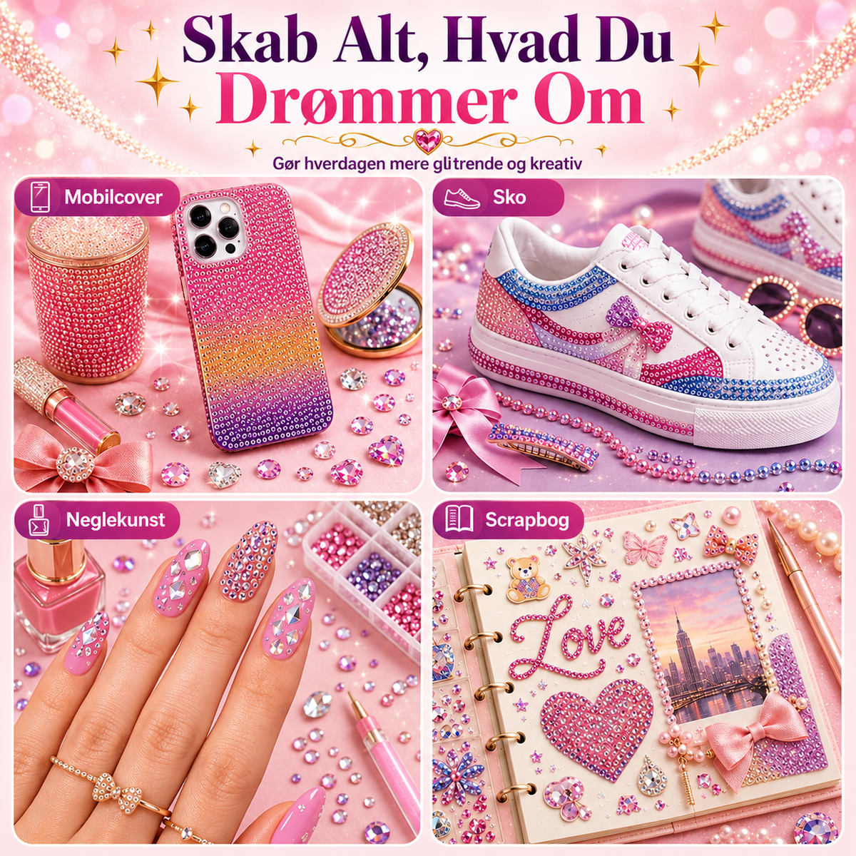 GlimmerKrea™ | Skab, pynt og gør det helt unikt