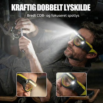 LysBrille™ Pro - Beskyttelsesbriller med indbygget LED-lys