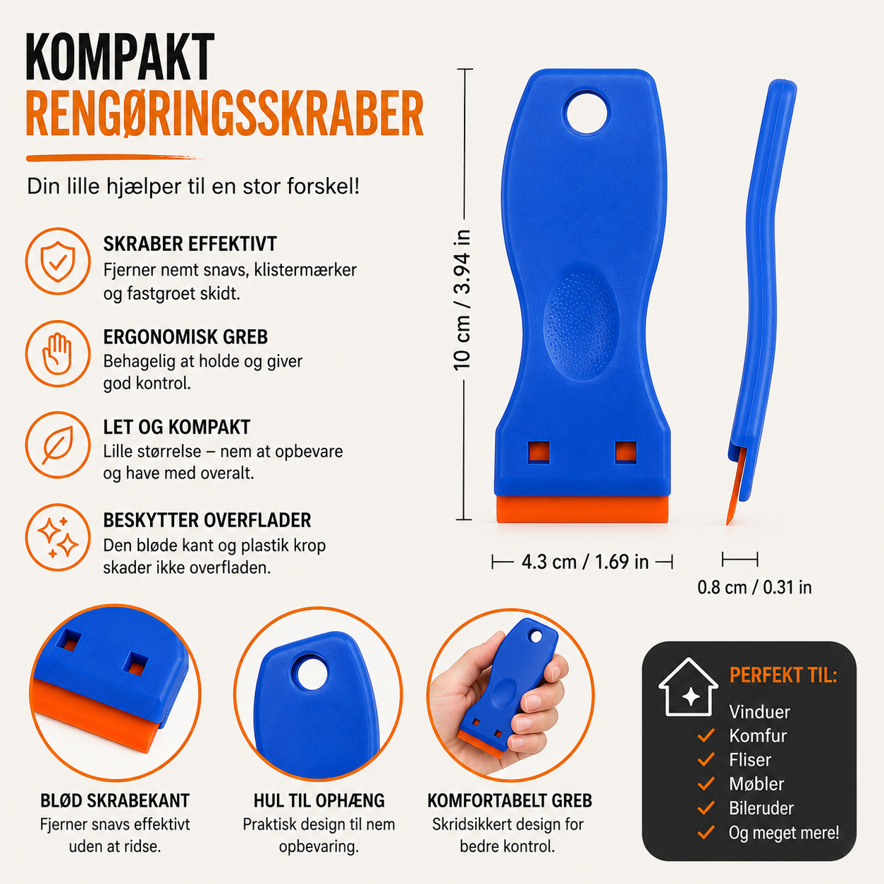 SkrabeFri™ – Fjerner rester uden ridser