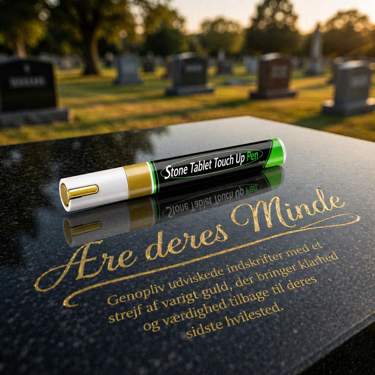 Memoria™ GravPen Guld – Genskab klare og værdige inskriptioner på få minutter