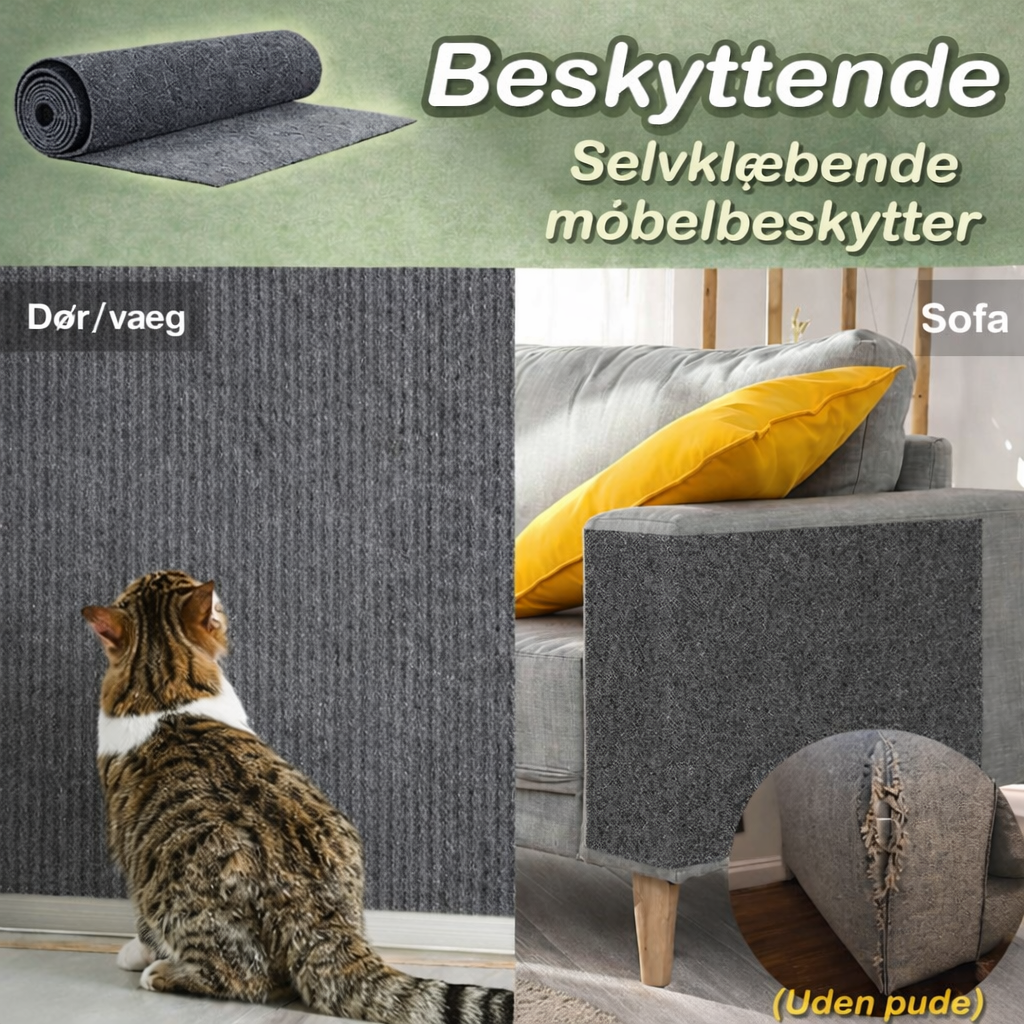 SofaGuard™ Kradsebeskytter – Beskyt din sofa uden at begrænse din kat