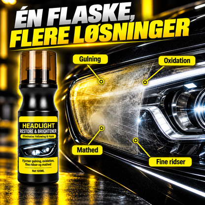 LygteKlar™ – Giv bilens matte forlygter nyt liv og glans