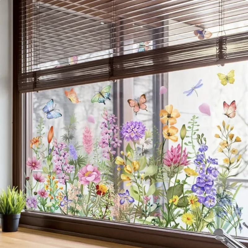 Blomsterglimt™ – Forvandl dine vinduer til et blomstrende sommerunivers 🌸