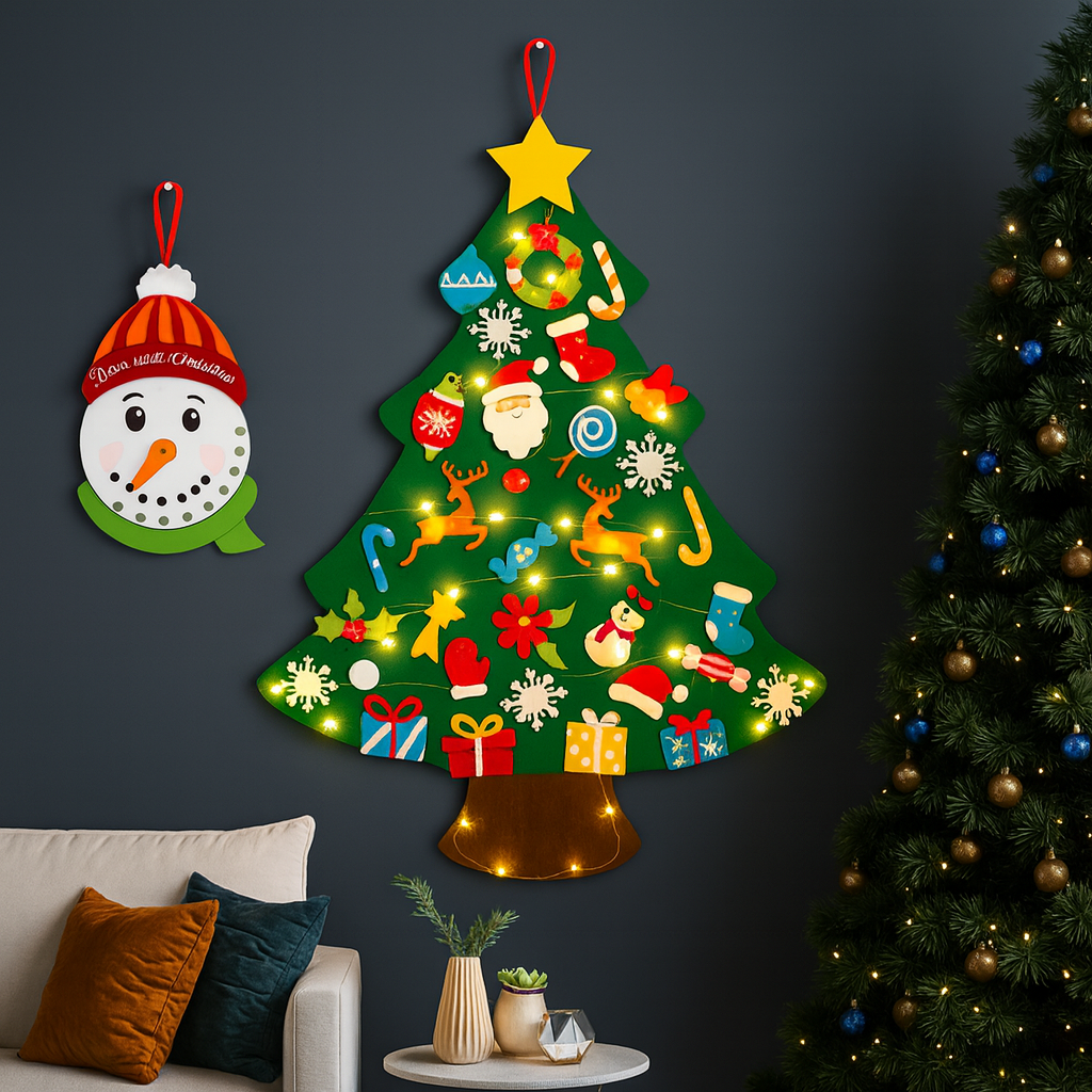 JuleFryn™ – Den magiske filtjuletræ for små hænder