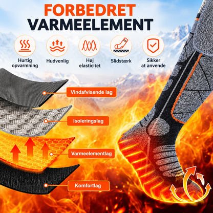 VarmeFødder™ – Hold fødderne varme hele vinteren med genopladelige varmestrømper