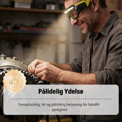 LysBrille™ Pro - Beskyttelsesbriller med indbygget LED-lys