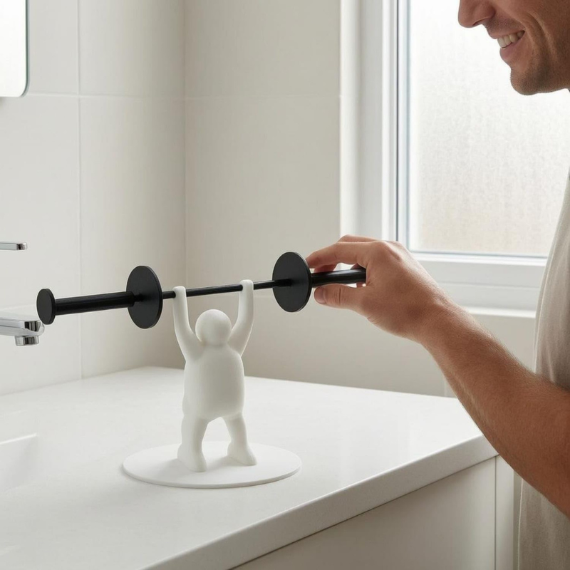 MuskelRulle™ – Den stærkeste toiletpapirholder i badeværelset