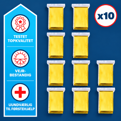 VarmeRed™ – Hold på kropsvarmen med praktiske nødtæpper