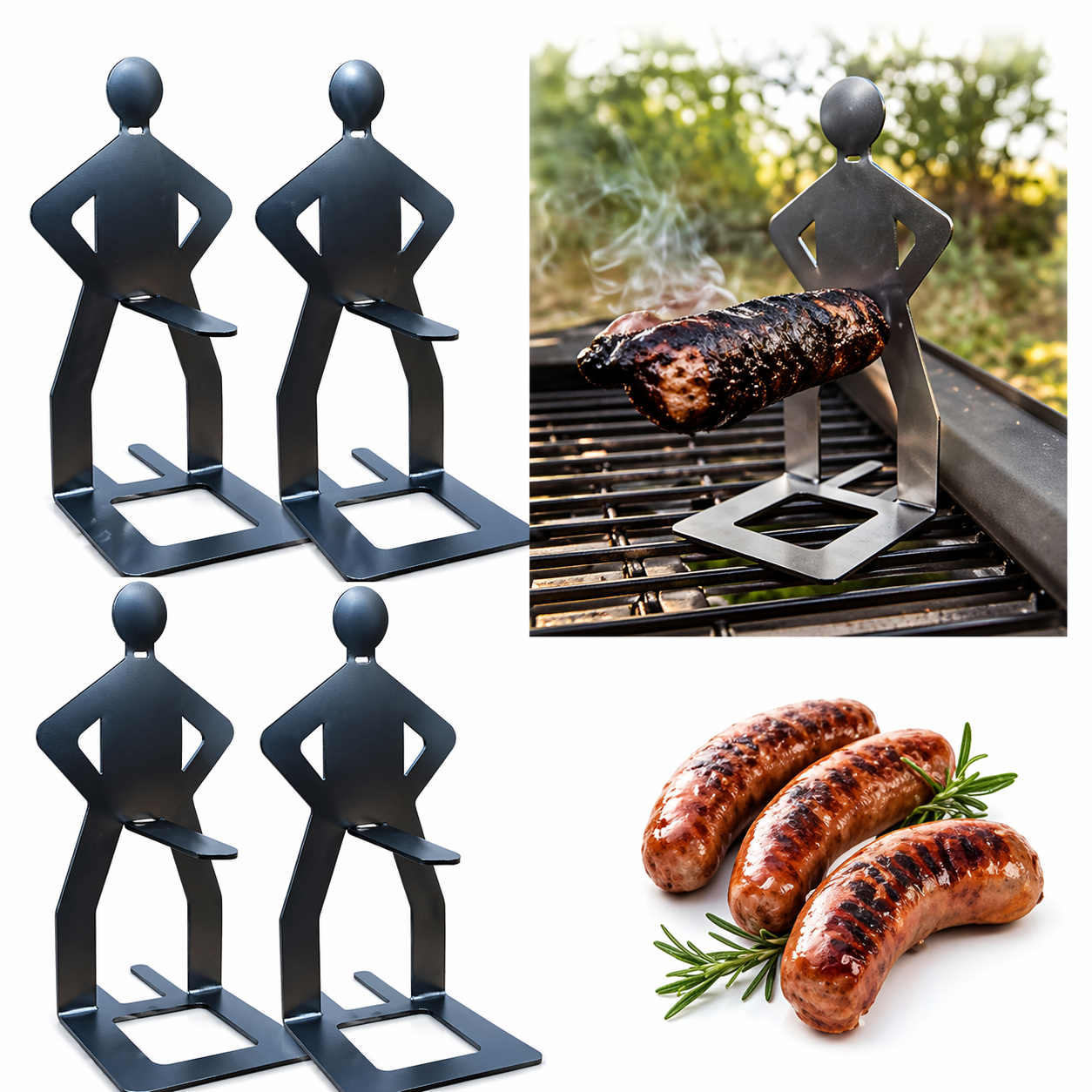 GrillMester™ Pølkeholder – Perfekt grillning uden besvær (og med et smil)