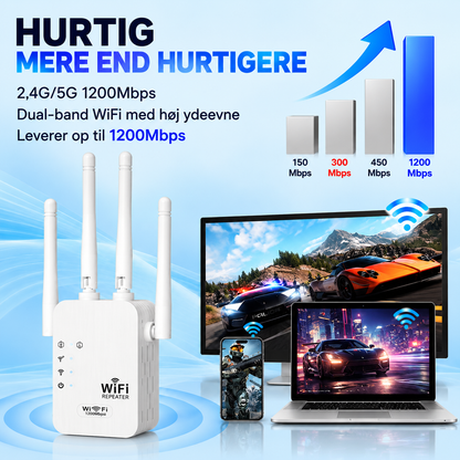WiFiBoost™ – Få stærkere og mere stabilt WiFi i hele hjemmet