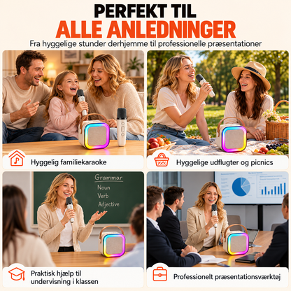 SangMagi™ – Gør enhver dag til en fest med karaoke og 2 trådløse mikrofoner