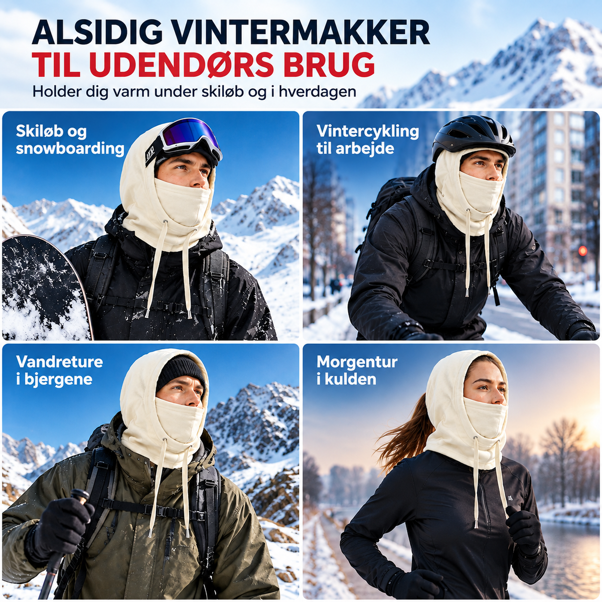VinterVarm™ – Hold hoved, ansigt og hals varme på kolde vinterdage