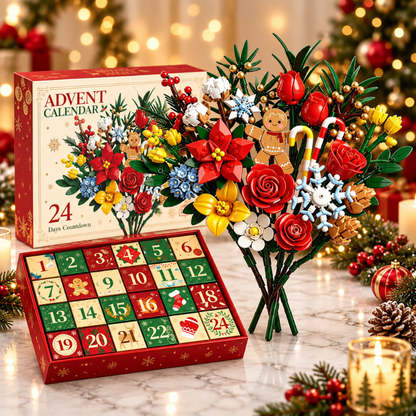 BlomsterJul™ – Byg en smuk buket med 24 magiske juleoverraskelser