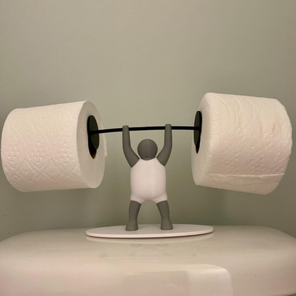 MuskelRulle™ – Den stærkeste toiletpapirholder i badeværelset