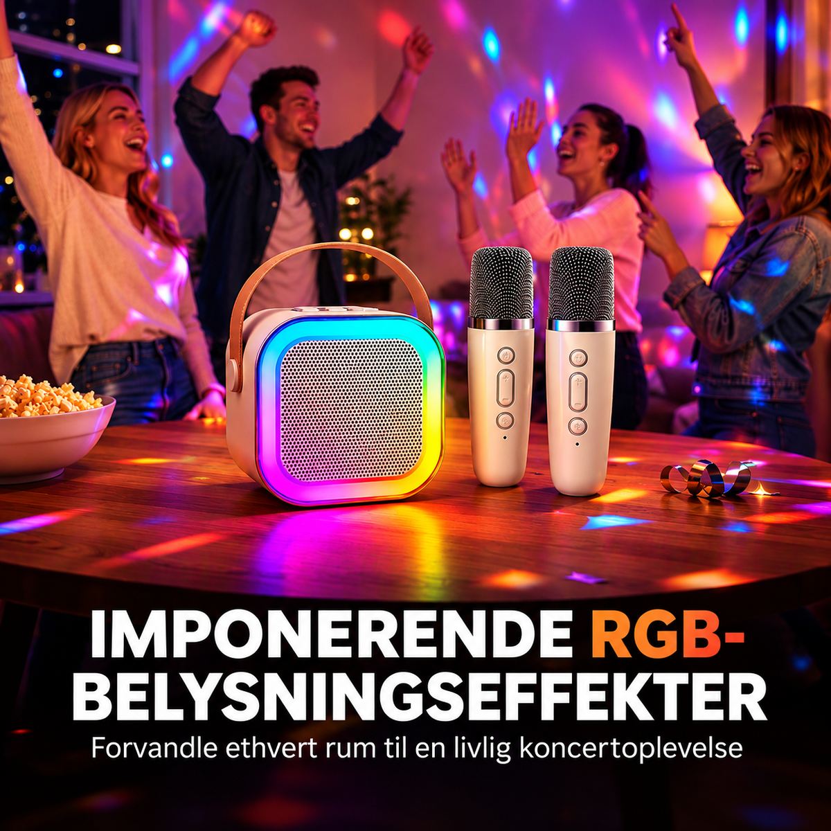 SangMagi™ – Gør enhver dag til en fest med karaoke og 2 trådløse mikrofoner