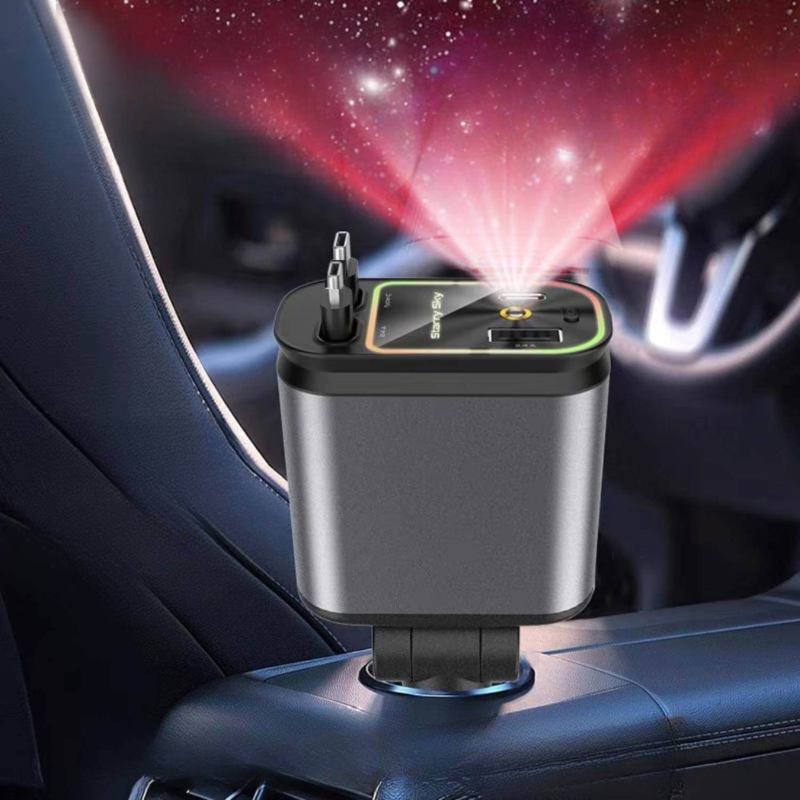 AutoLys™ – 4-i-1 Hurtigoplader med Stjernehimmel