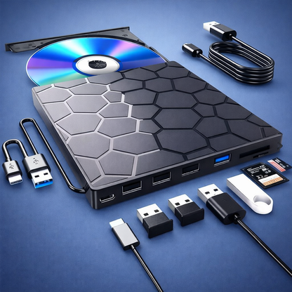 PlugPlay Drive™ - Afspil, kopier og gem helt uden besvær