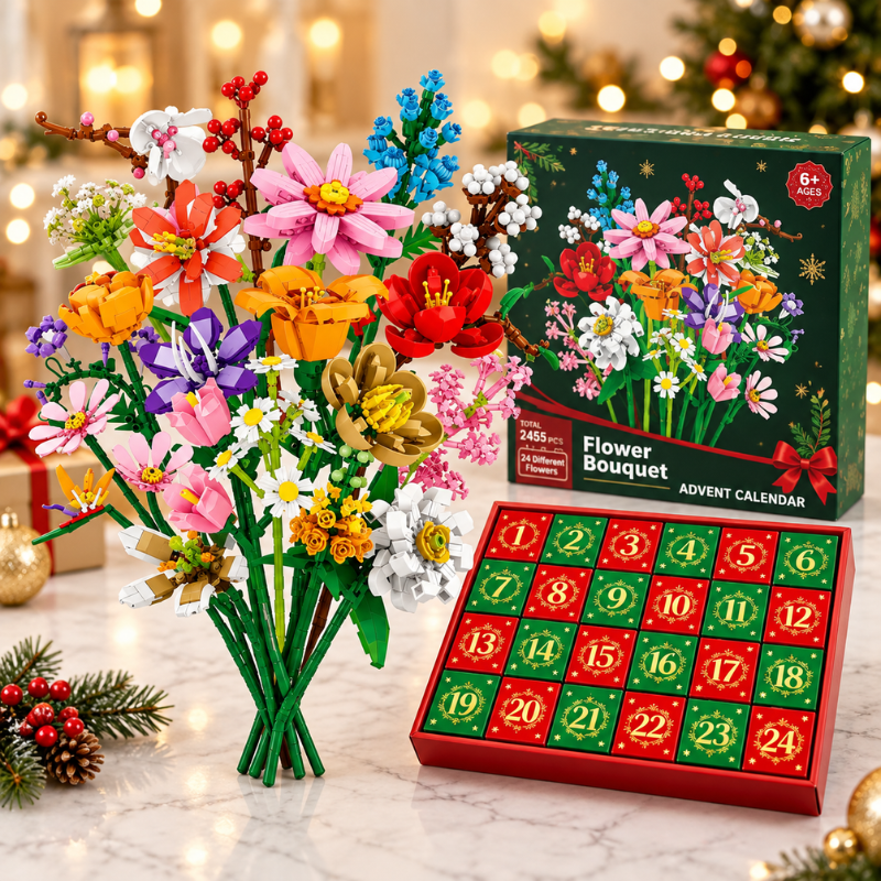 BlomsterJul™ – Byg en smuk buket med 24 magiske juleoverraskelser