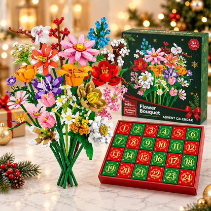 BlomsterJul™ – Byg en smuk buket med 24 magiske juleoverraskelser