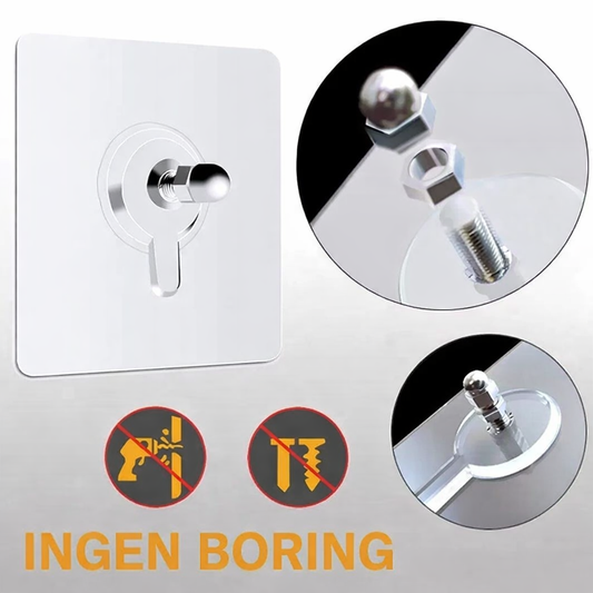 UsynligKrog™ - Gør det nemt at hænge ting op uden at bore i væggen