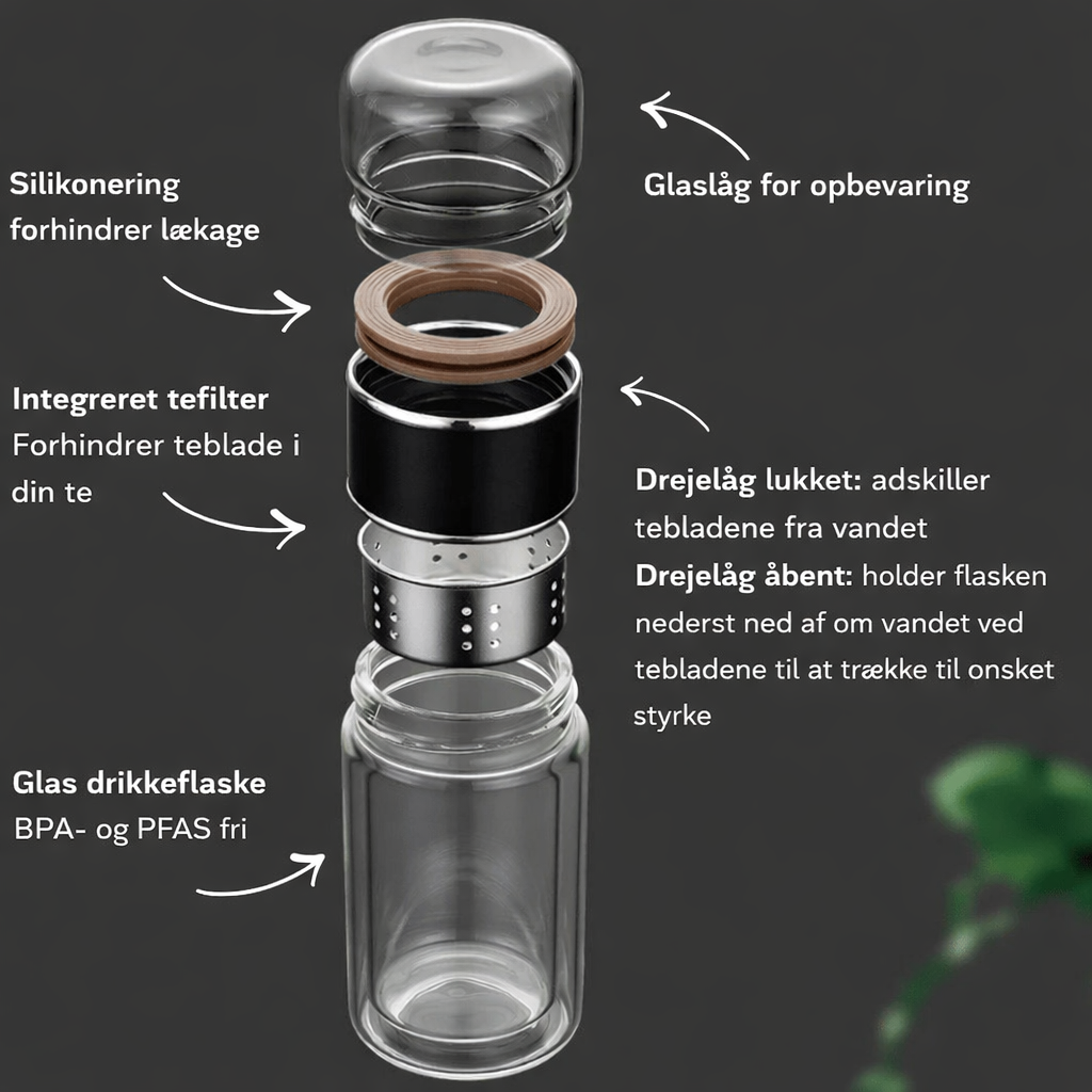 TeRo™ Infuser - Brygger ægte løs te nemt og perfekt også når du er på farten