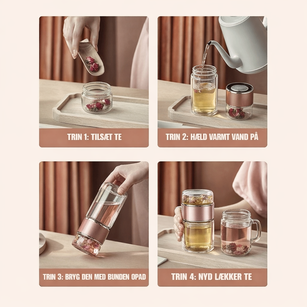 TeRo™ Infuser - Brygger ægte løs te nemt og perfekt også når du er på farten