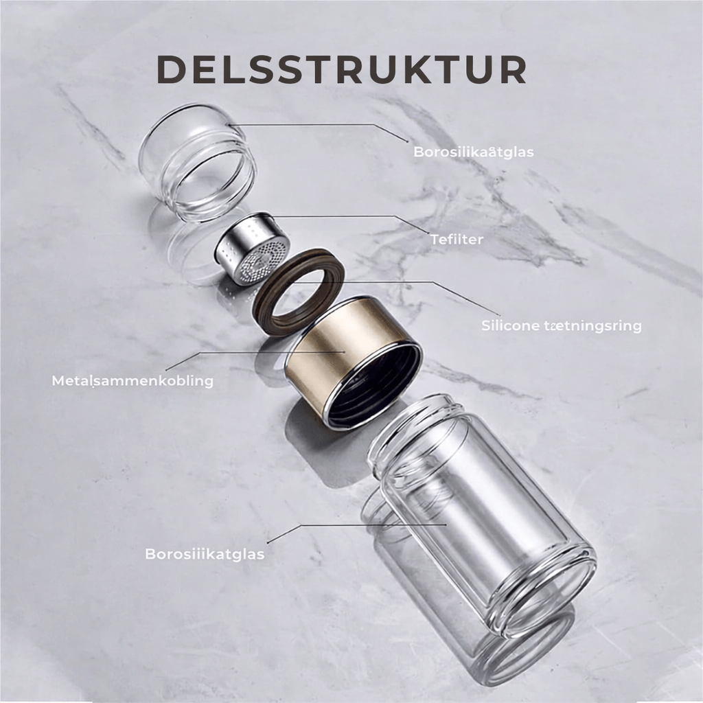 TeRo™ Infuser - Brygger ægte løs te nemt og perfekt også når du er på farten