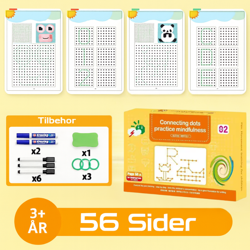 SkriveSmart™ – Genanvendelig skrivebog for nysgerrige børn